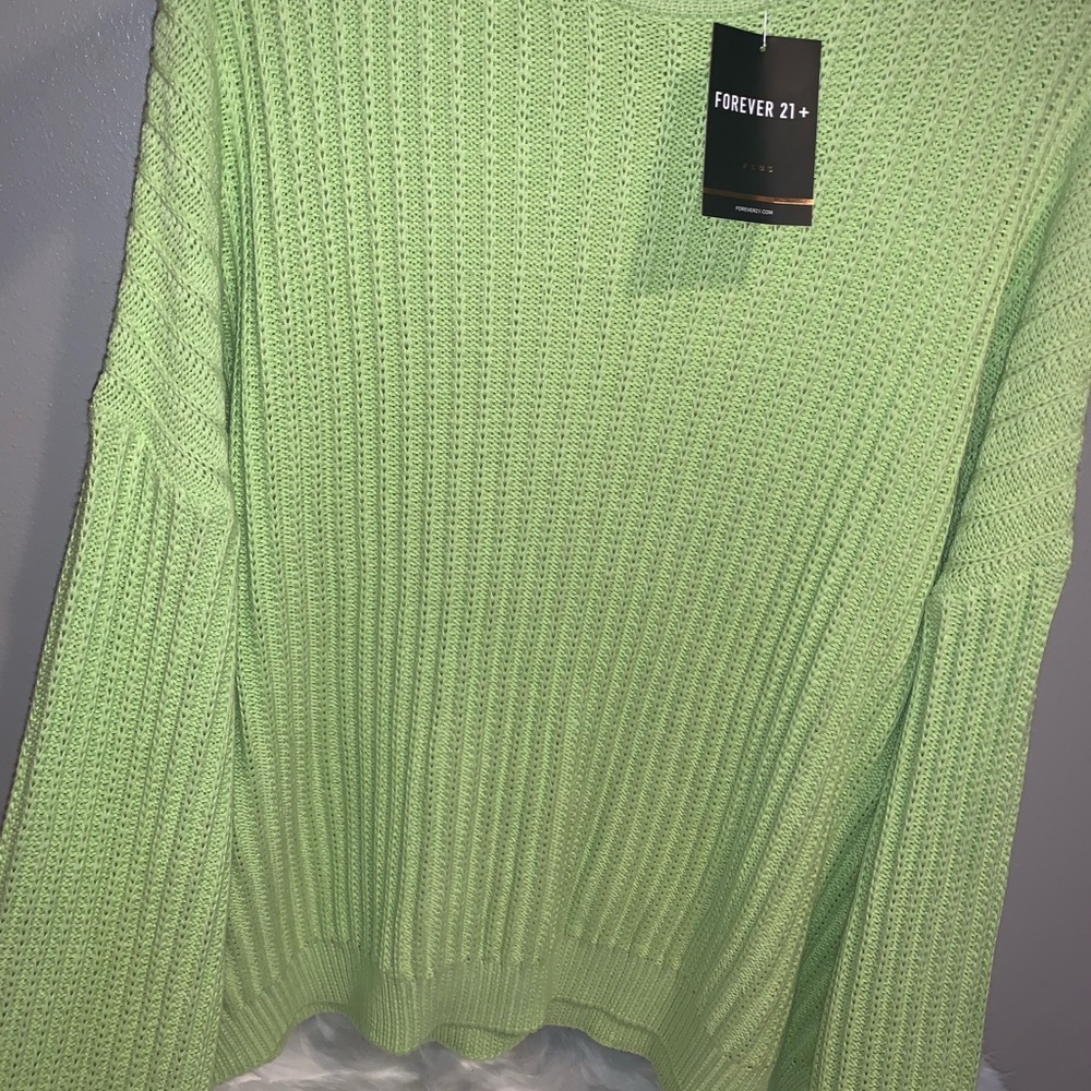 Forever 21 Green women’s sweater plus size
